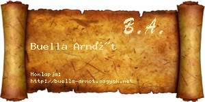 Buella Arnót névjegykártya